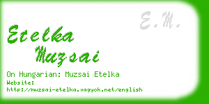 etelka muzsai business card